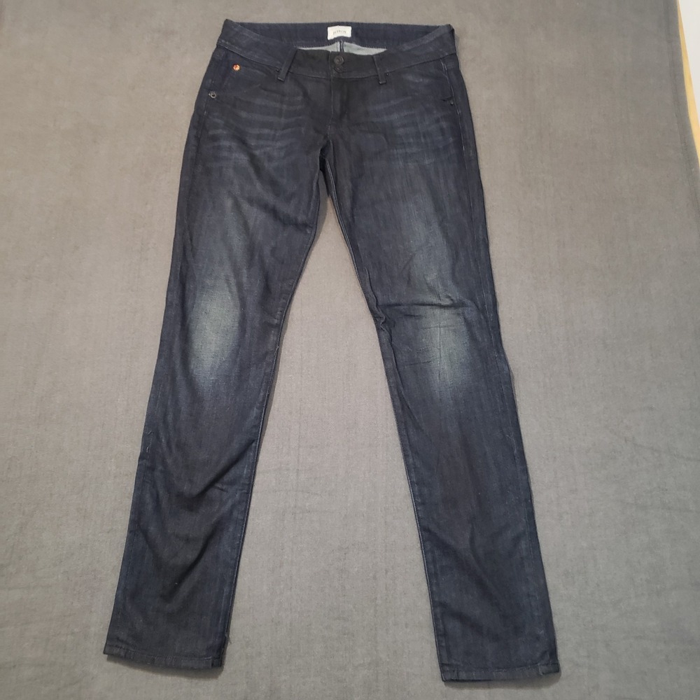 Hudson Jeans Womens Size 28 Mid Skinny Dark Collin Flap‎